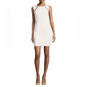 NWT Alice + Olivia Kristiana Pearl Embellished Sheath Dress Sz 4